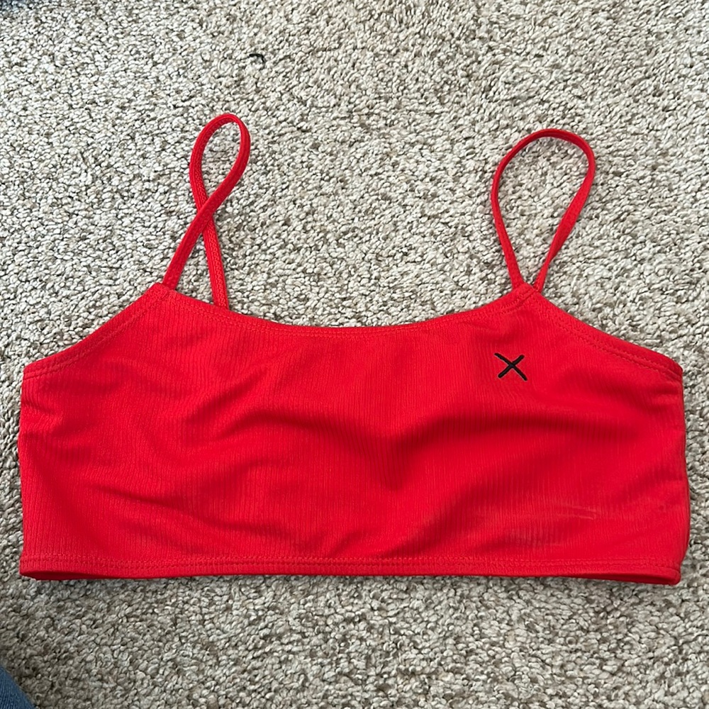 Red bikini top